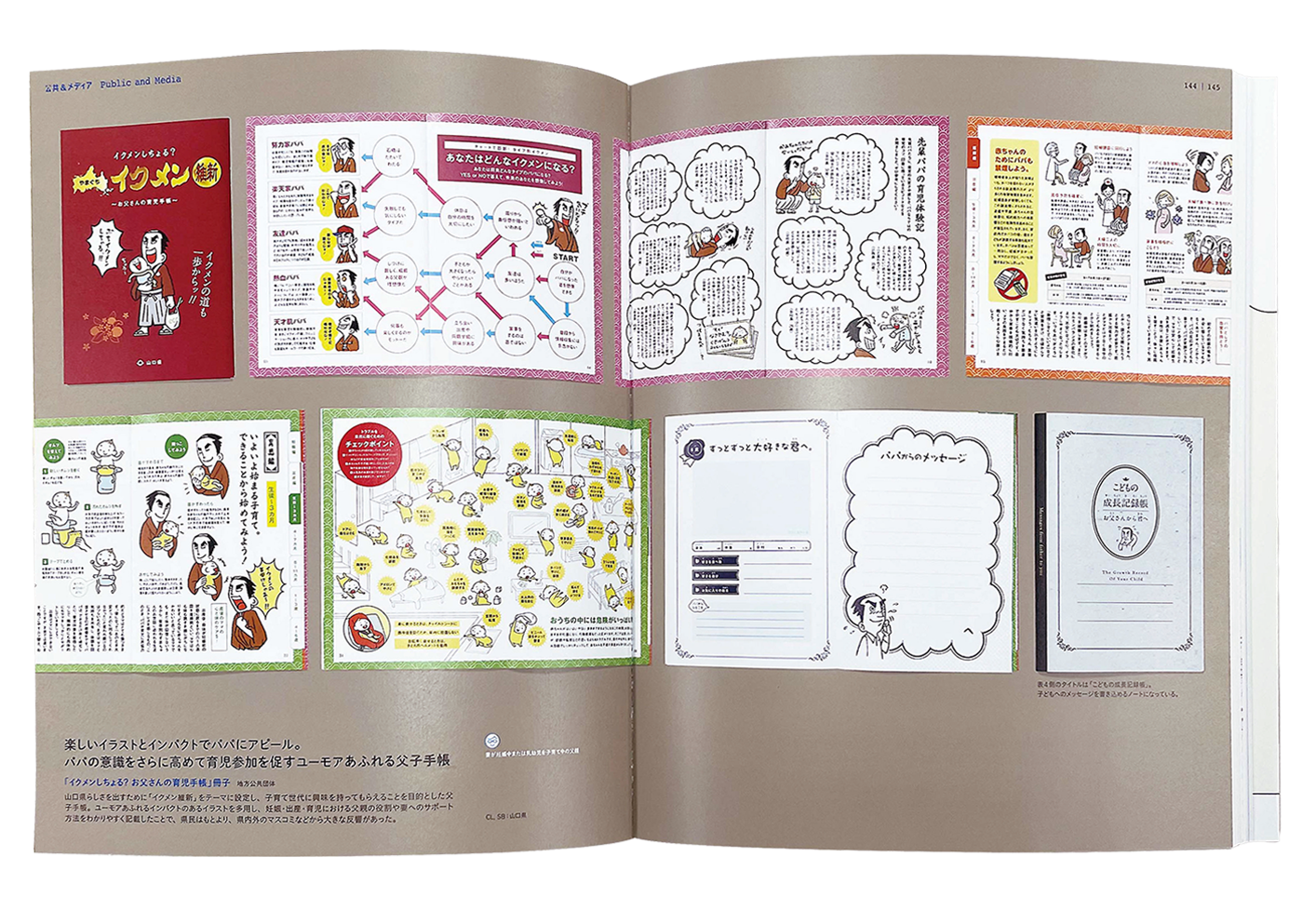 山口県イクメン冊子 書籍掲載